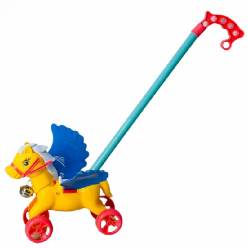 Играчка Ahelos, Кон, За бутане, Пластмасова, Жълт